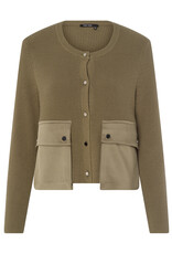 Marc Aurel Vest Khaki Met Satijnen Zak