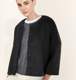 JcSophie Jasje Joaquine jacket R Hals 3/4 Mouw Anthractie