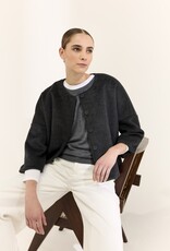 JcSophie Jasje Joaquine jacket R Hals 3/4 Mouw Anthractie