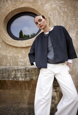 JcSophie Jasje Joaquine jacket R Hals 3/4 Mouw Anthractie