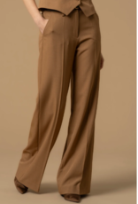 Kocca Pantalon Giliola Camel Met Krijtreep