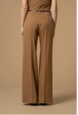 Kocca Pantalon Giliola Camel Met Krijtreep
