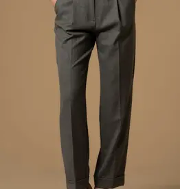 Kocca Pantalon Hattilas Ruit Grijs Bordeaux