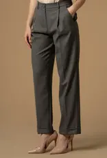 Kocca Pantalon Hattilas Ruit Grijs Bordeaux