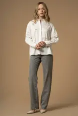 Kocca Blouse  Brandir Bianco Borduursel met zilveren pailletten