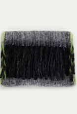 Anna Blue Fringe Shawl Antra Fluor Green