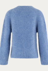 Anna Blue Pullover Desser R Hals Light Denim Bleu