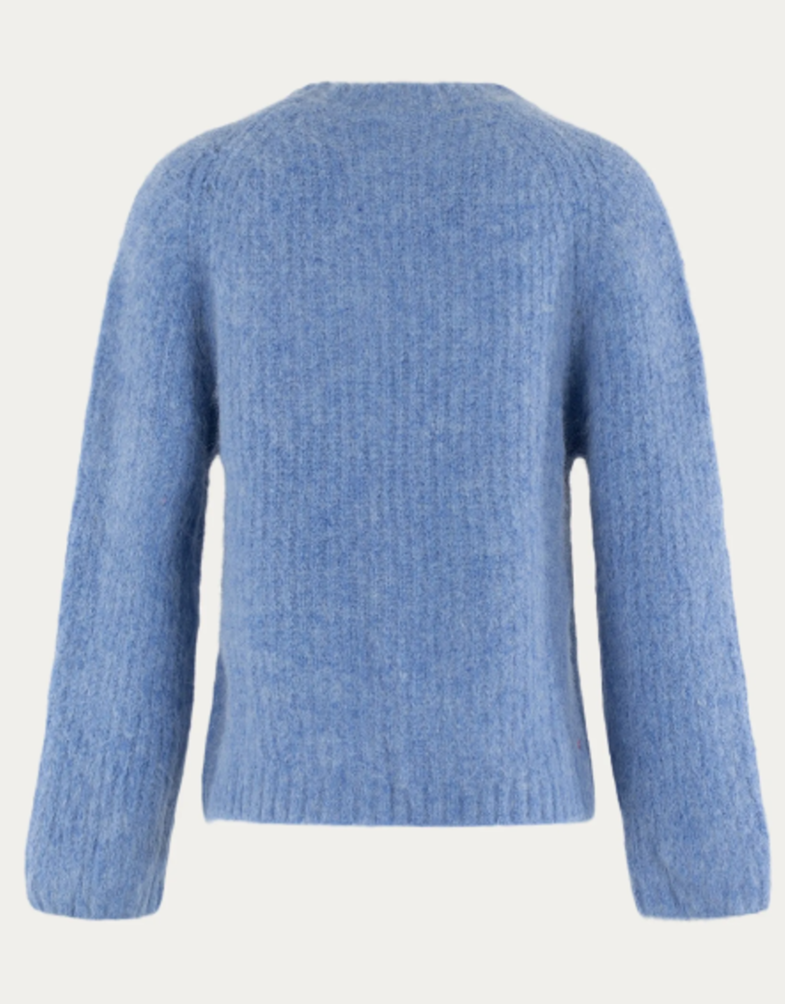 Anna Blue Pullover Desser R Hals Light Denim Bleu