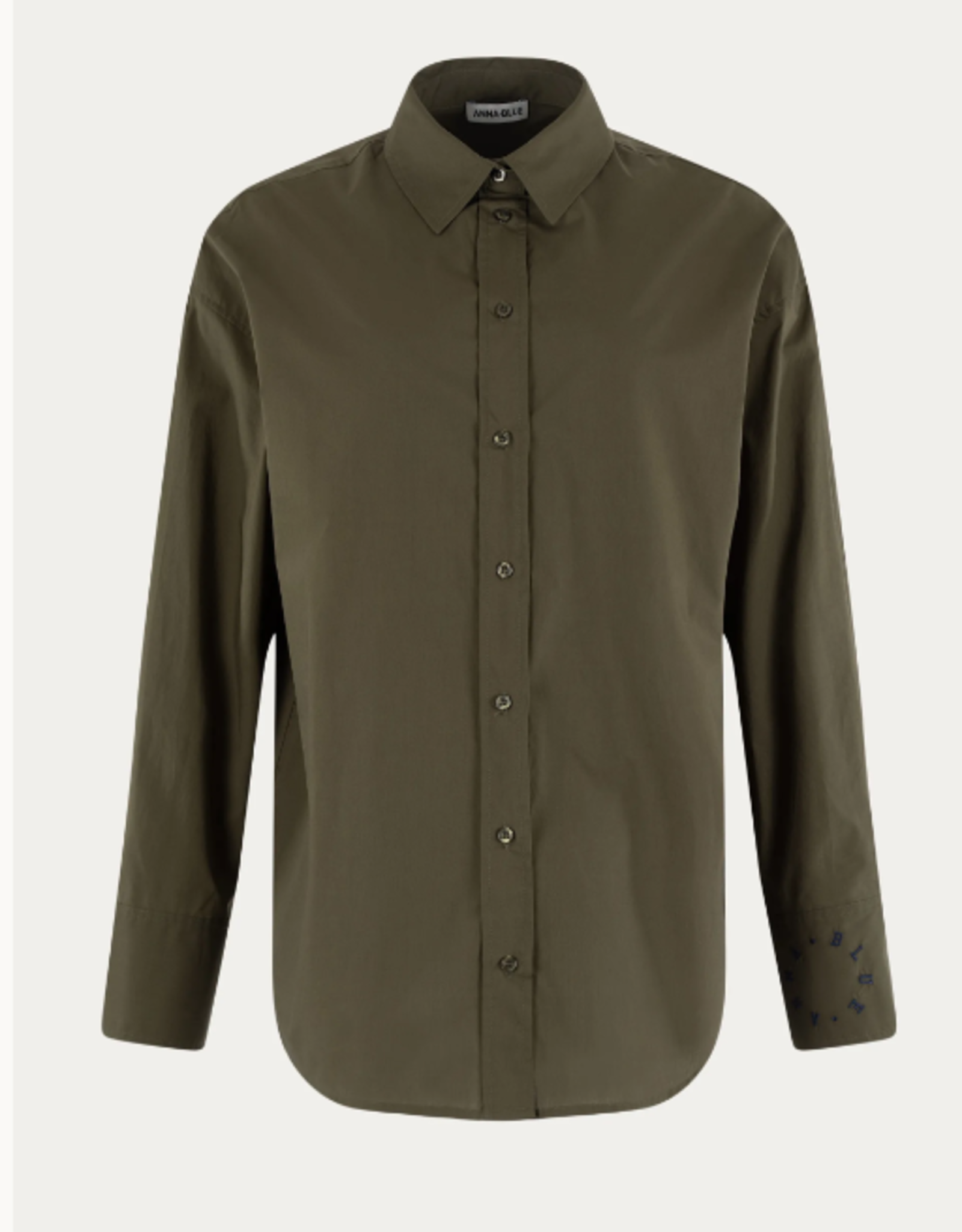 Anna Blue Blouse Sondra Olive Green