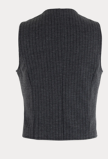 Anna Blue Gilet Vesty Antra Krijtstreep