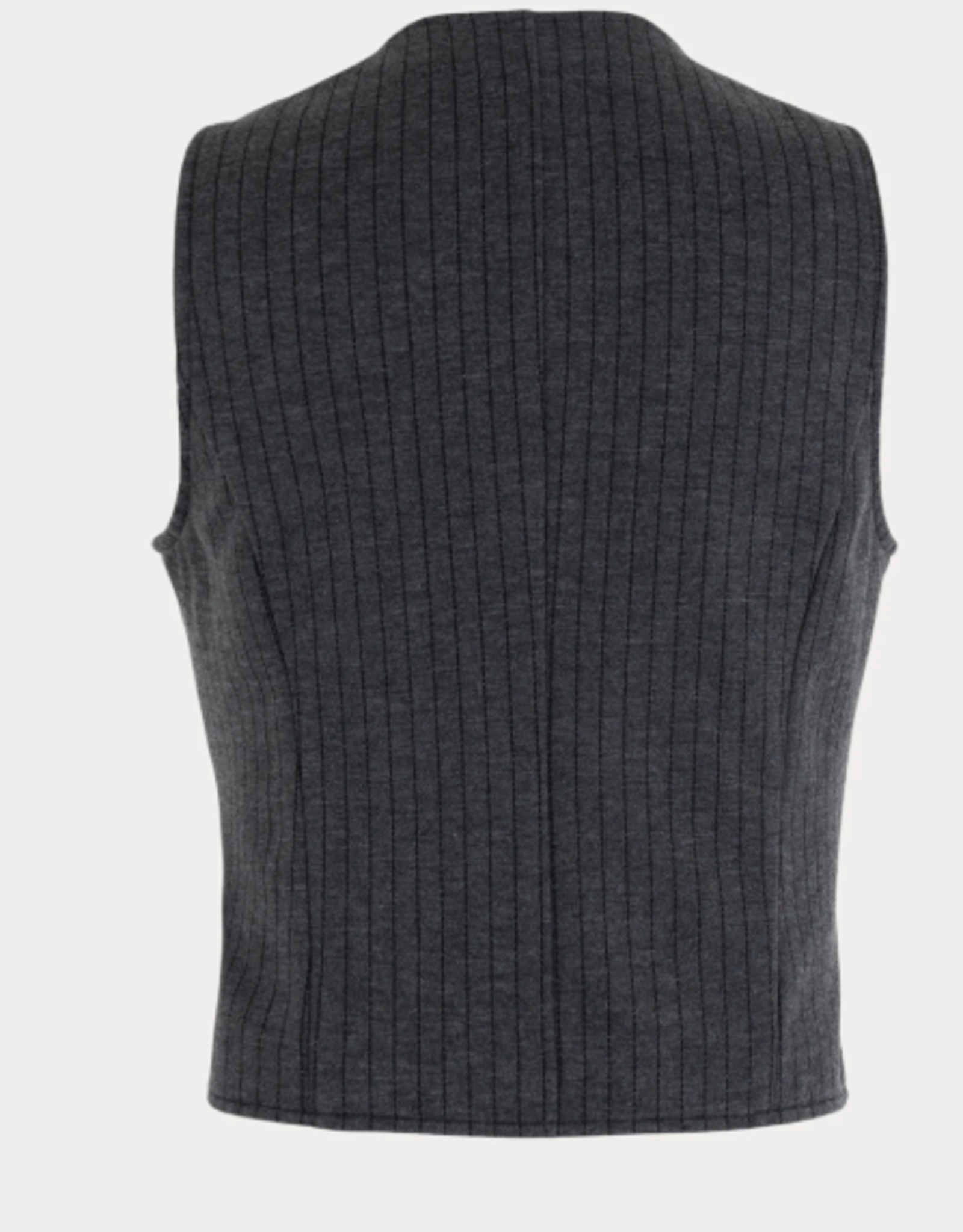 Anna Blue Gilet Vesty Antra Krijtstreep