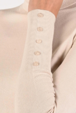 Emotions Pullover Coll. Neck Button LM Off White