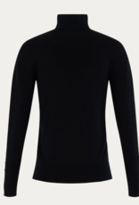 Emotions Pullover Coll. Neck Button LM Black