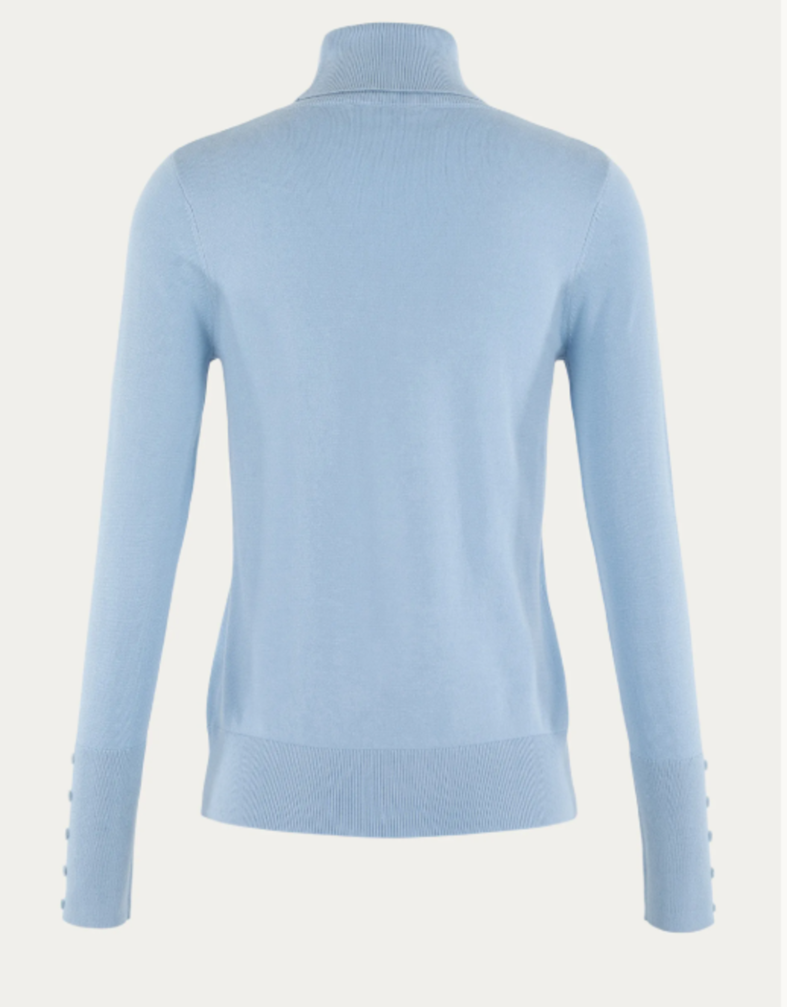 Emotions Pullover Coll. Neck Button LM Ice Blue