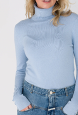 Emotions Pullover Coll. Neck Button LM Ice Blue