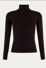 Emotions Pullover Coll. Neck Button LM Choco