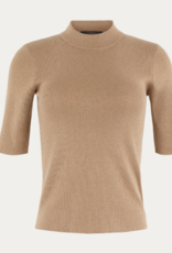 Emotions Pullover Turtle Mock Neck Lurex Caramel