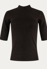 Emotions Pullover Turtle Mock Neck Lurex Choco