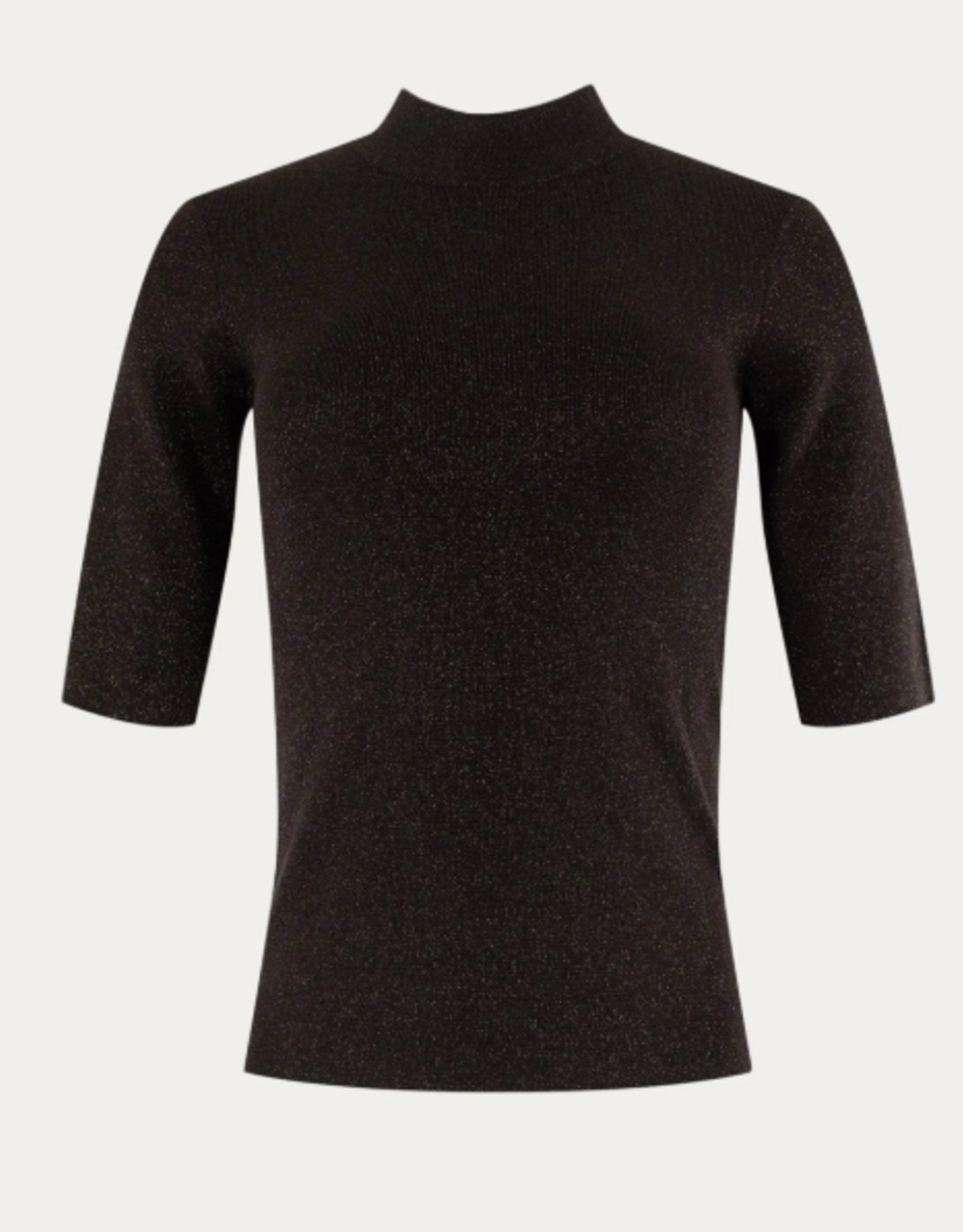 Emotions Pullover Turtle Mock Neck Lurex Choco