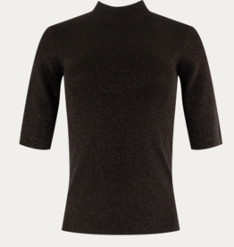 Emotions Pullover Turtle Mock Neck Lurex Choco