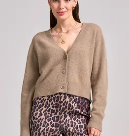 Princess goes Hollywood Vest Cardigan Hairy Basic Nomad Taupe