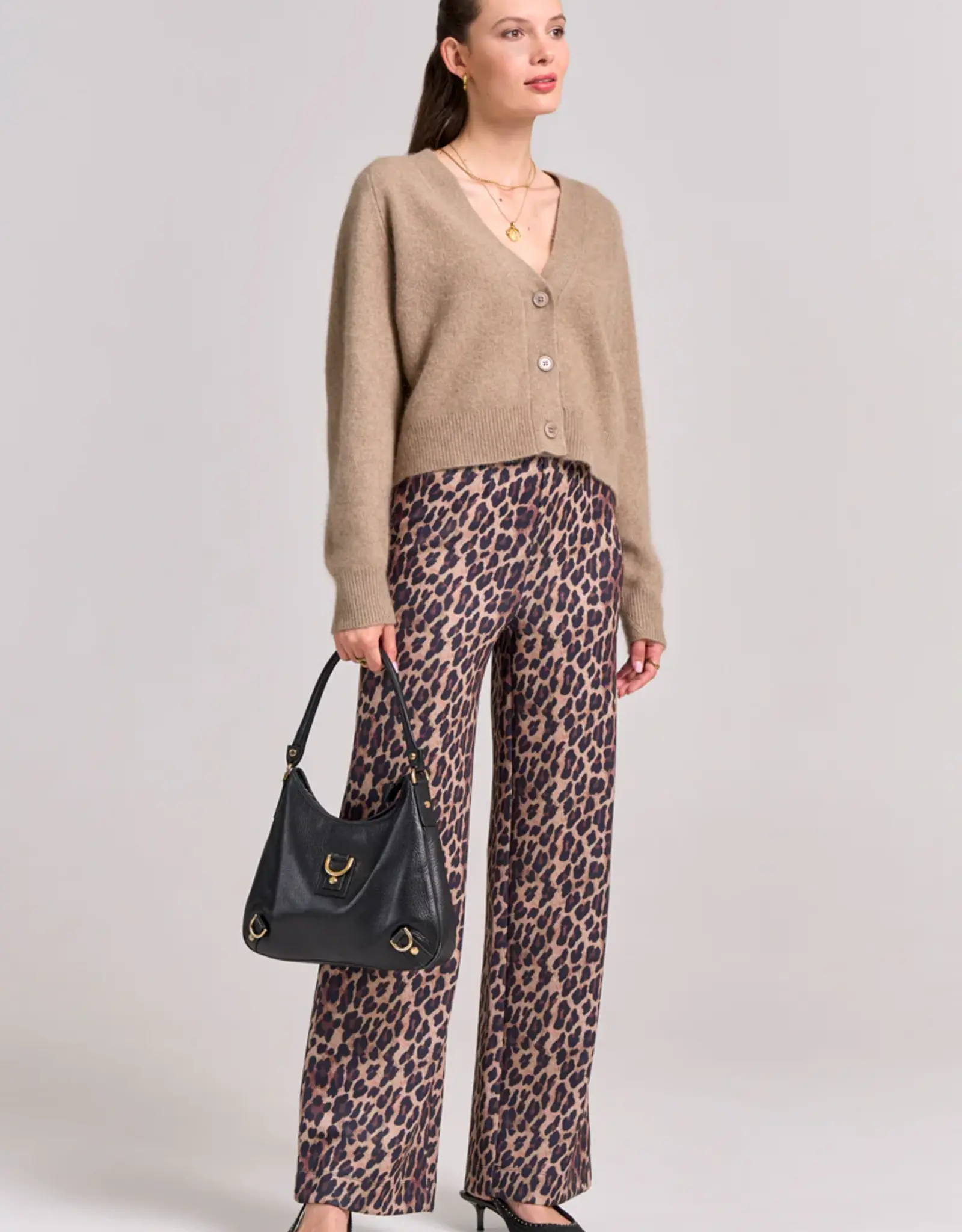 Princess goes Hollywood Vest Cardigan Hairy Basic Nomad Taupe