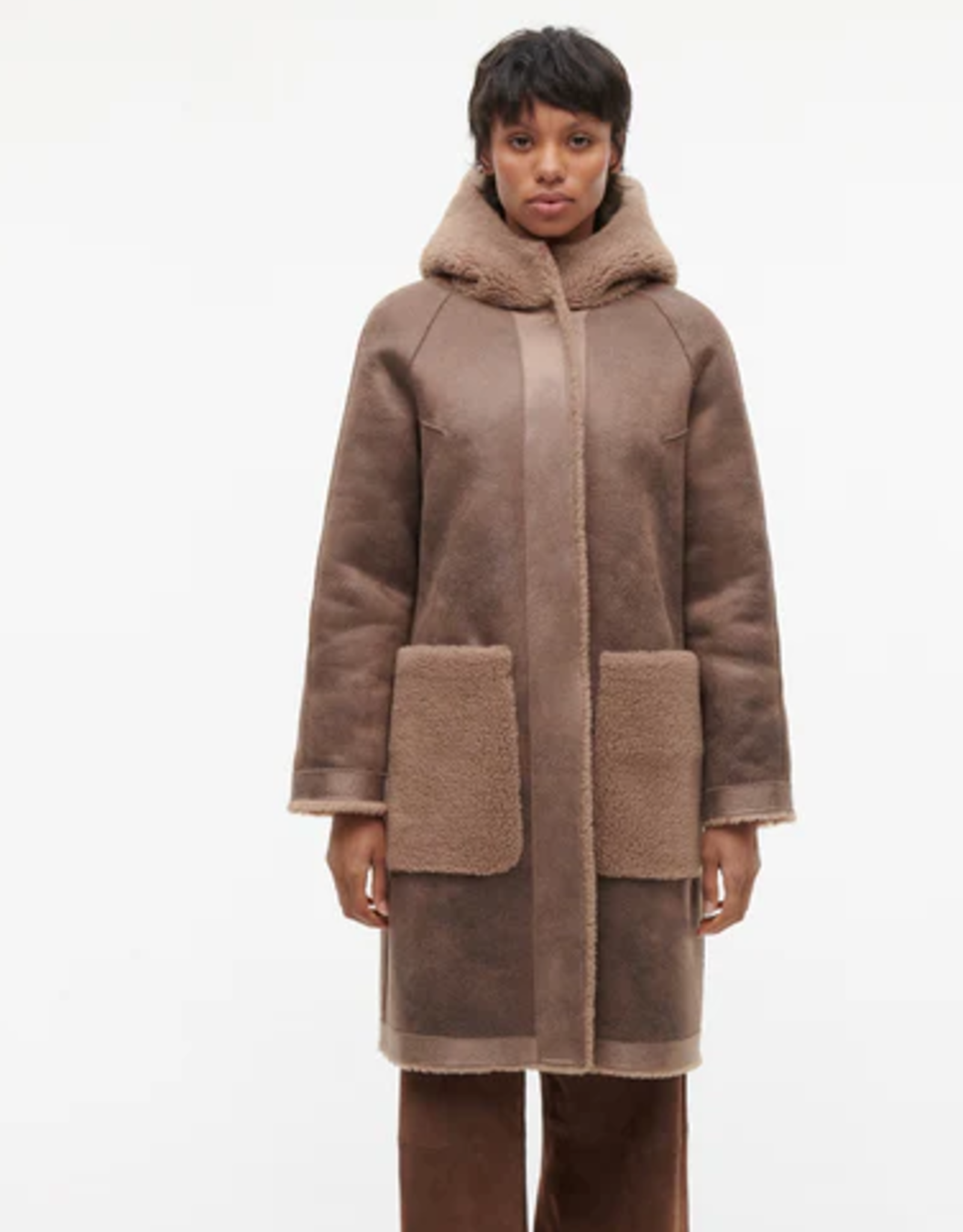 Studio AR Aisha Teddy Wool Camel