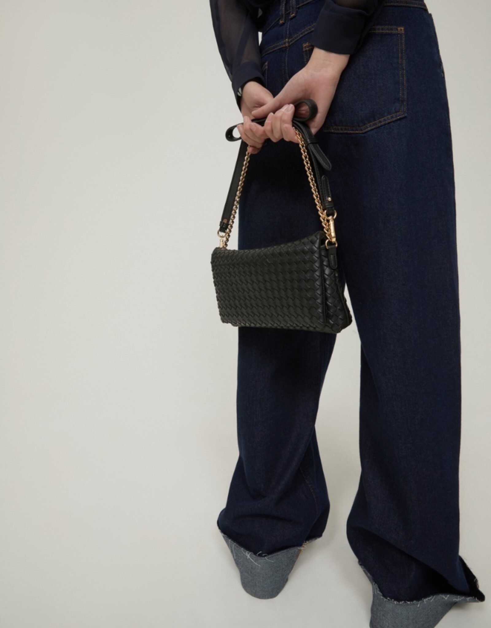 PENNYBLACK Gevlochten  Tas Model Fuxia Black