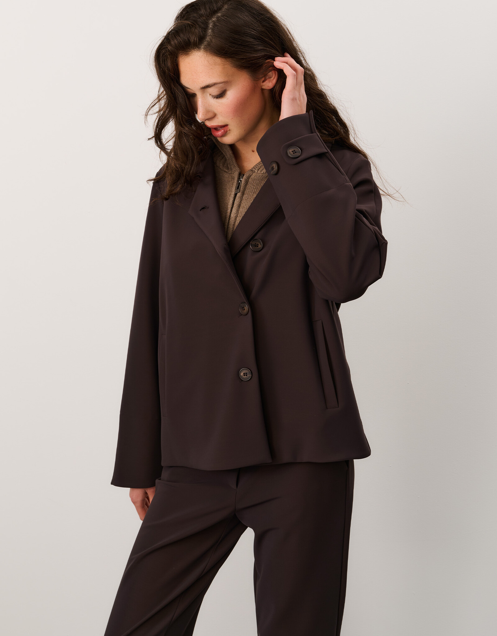 JapanTKY Misato Blazer B travel D Brown
