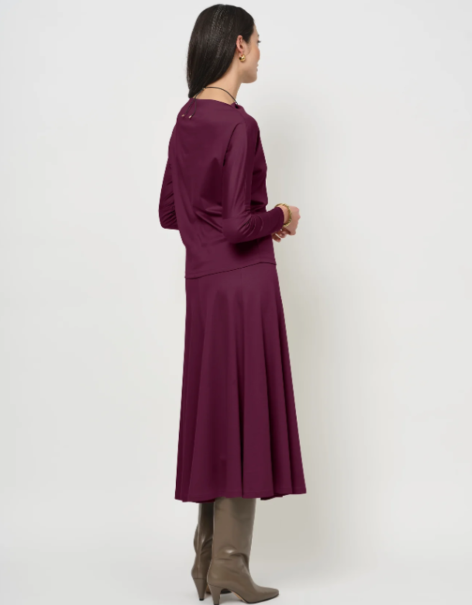 LaSalle Panel Skirt Purple