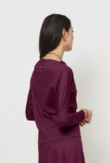 LaSalle T-Shirt Boat Neck Purple