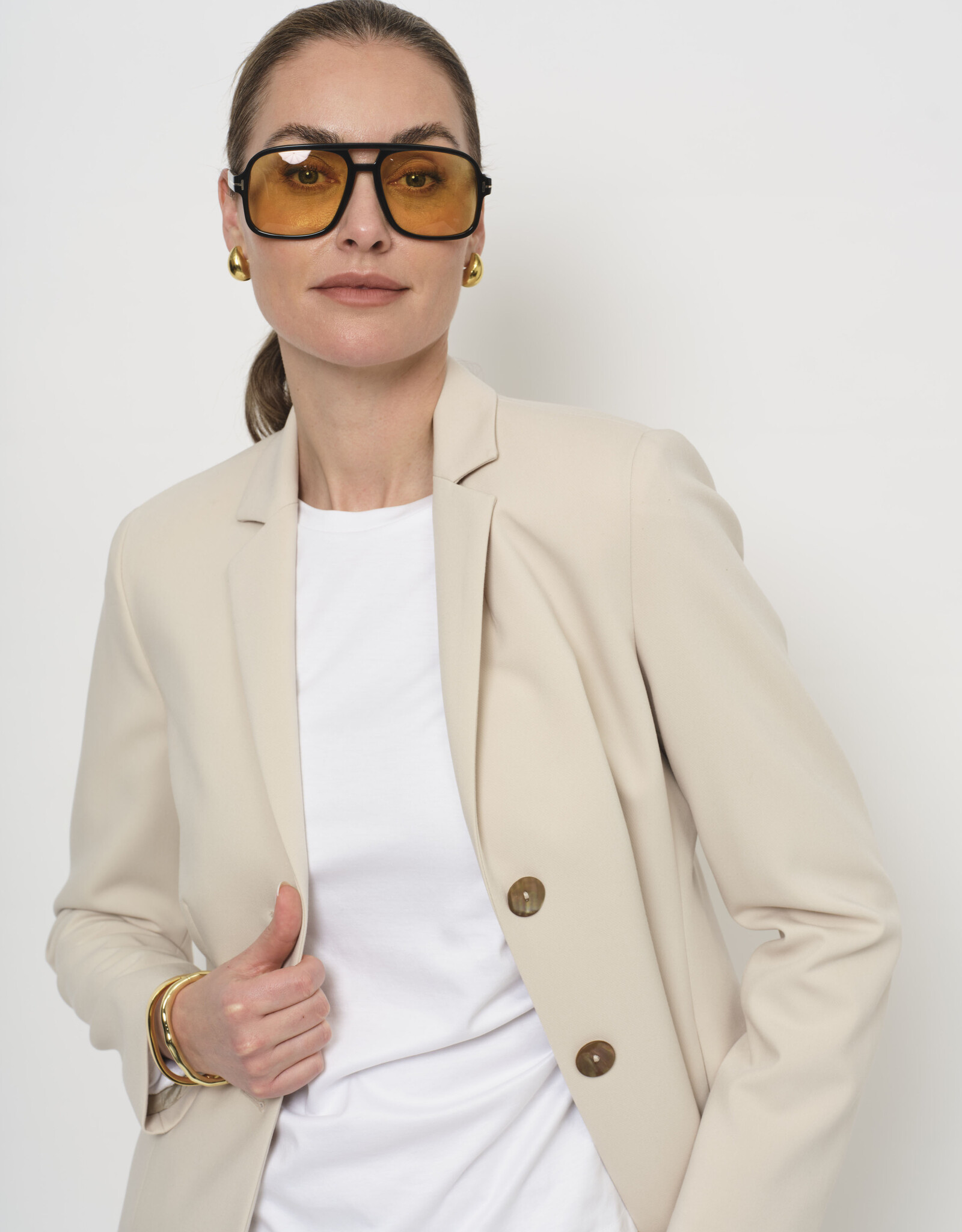 LaSalle Slim Fit Blazer Natural