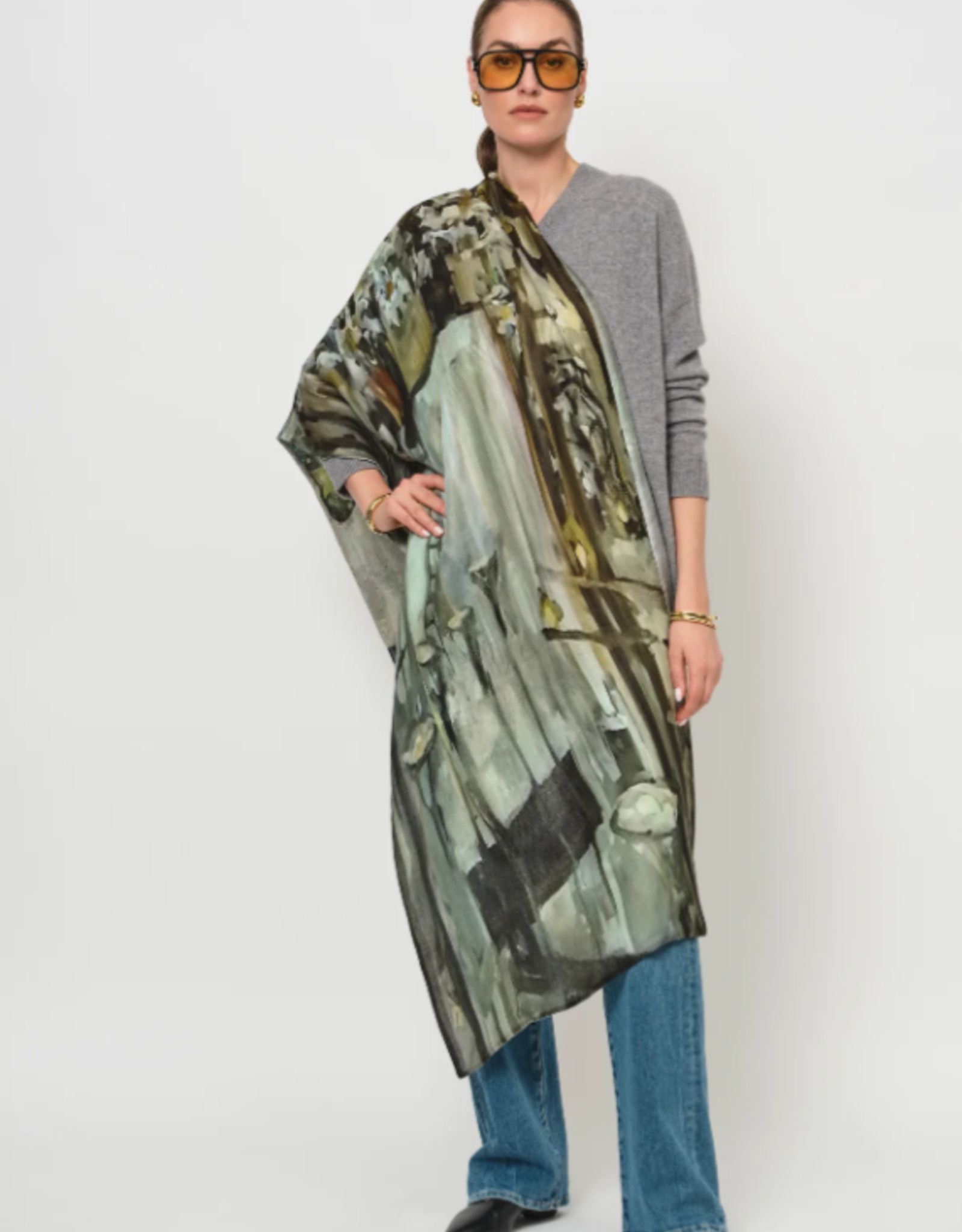 LaSalle Double Sided Scarf Cafe
