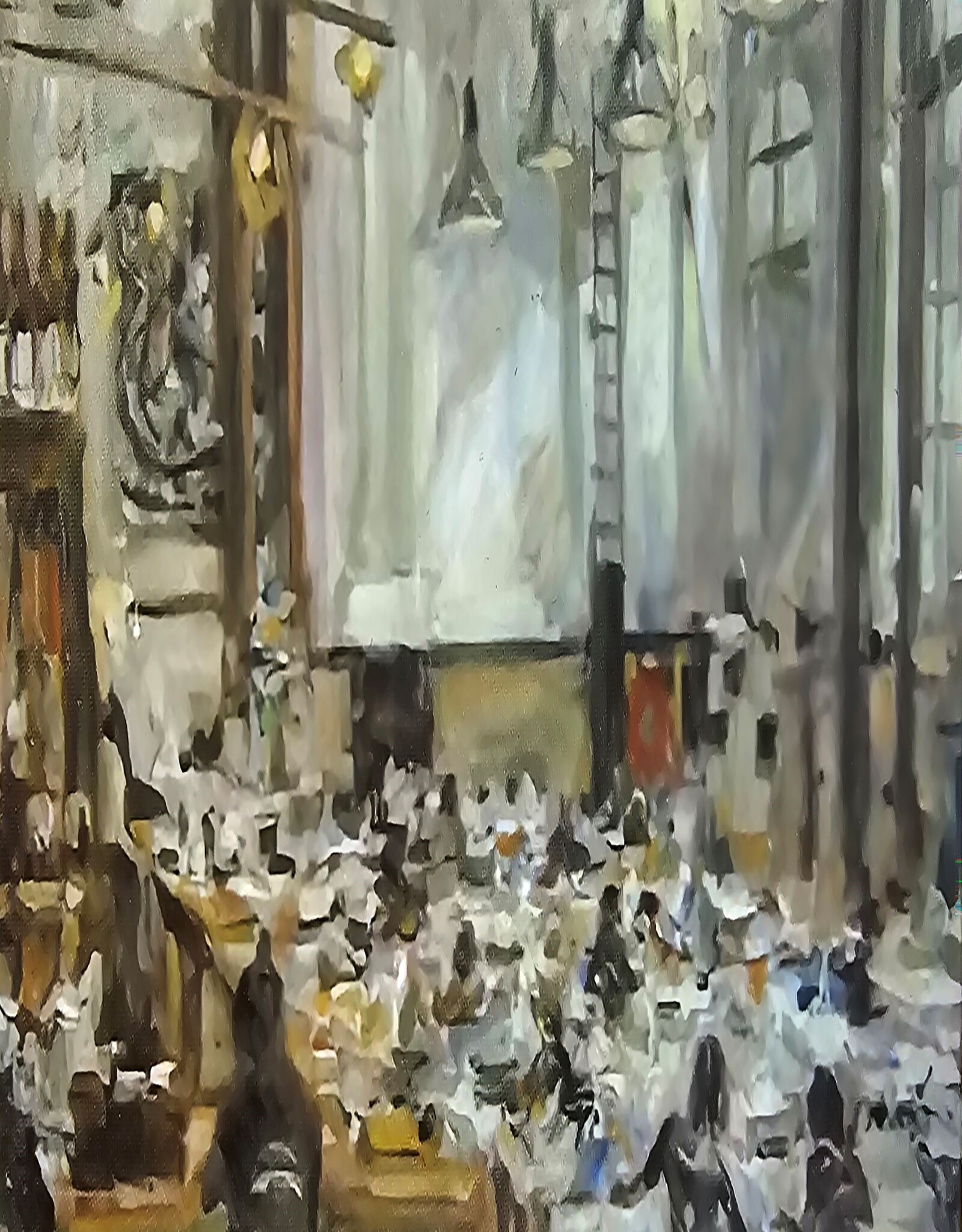 LaSalle Double Sided Scarf Cafe