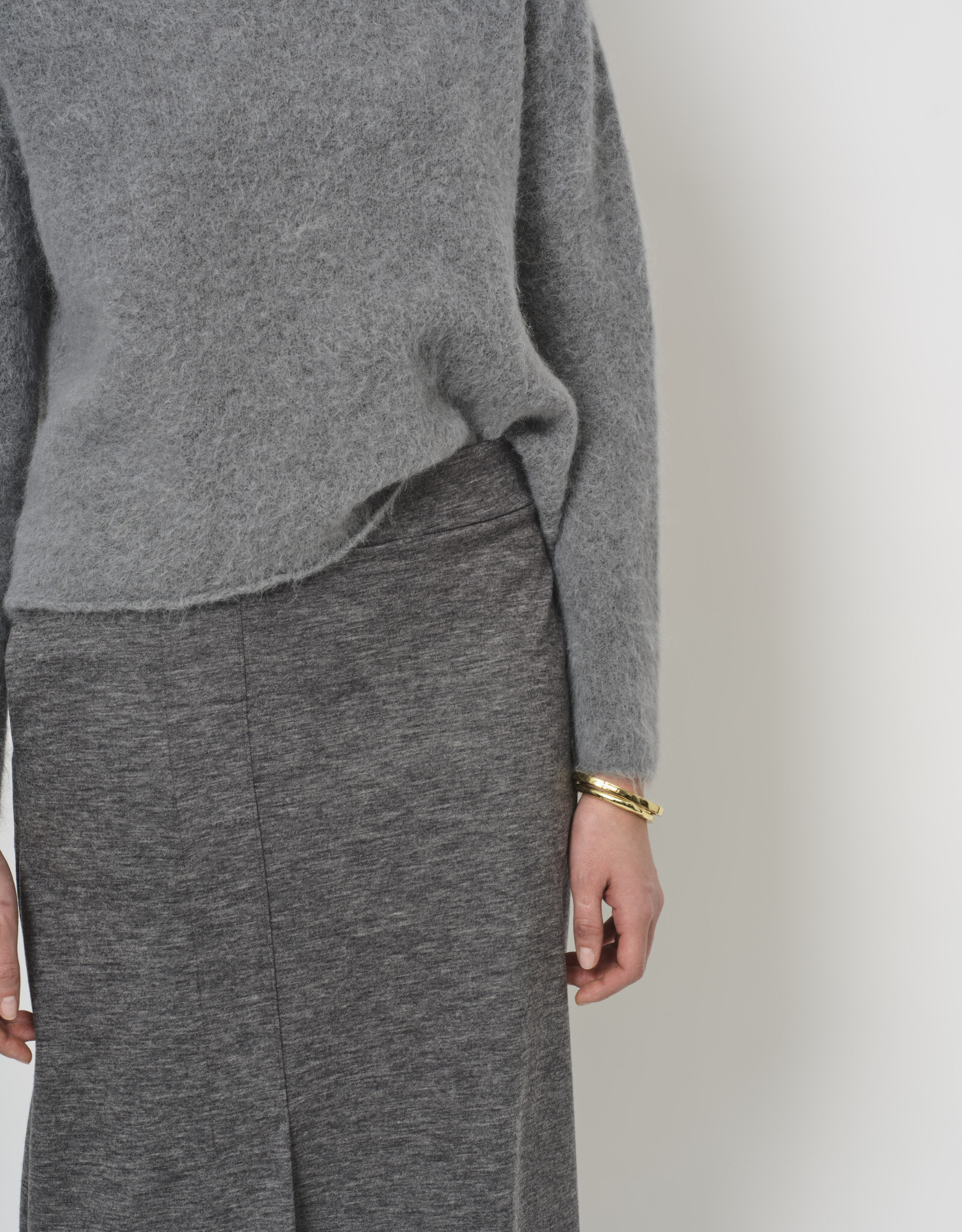 LaSalle Pullover ronde Hals Alpaca Grey