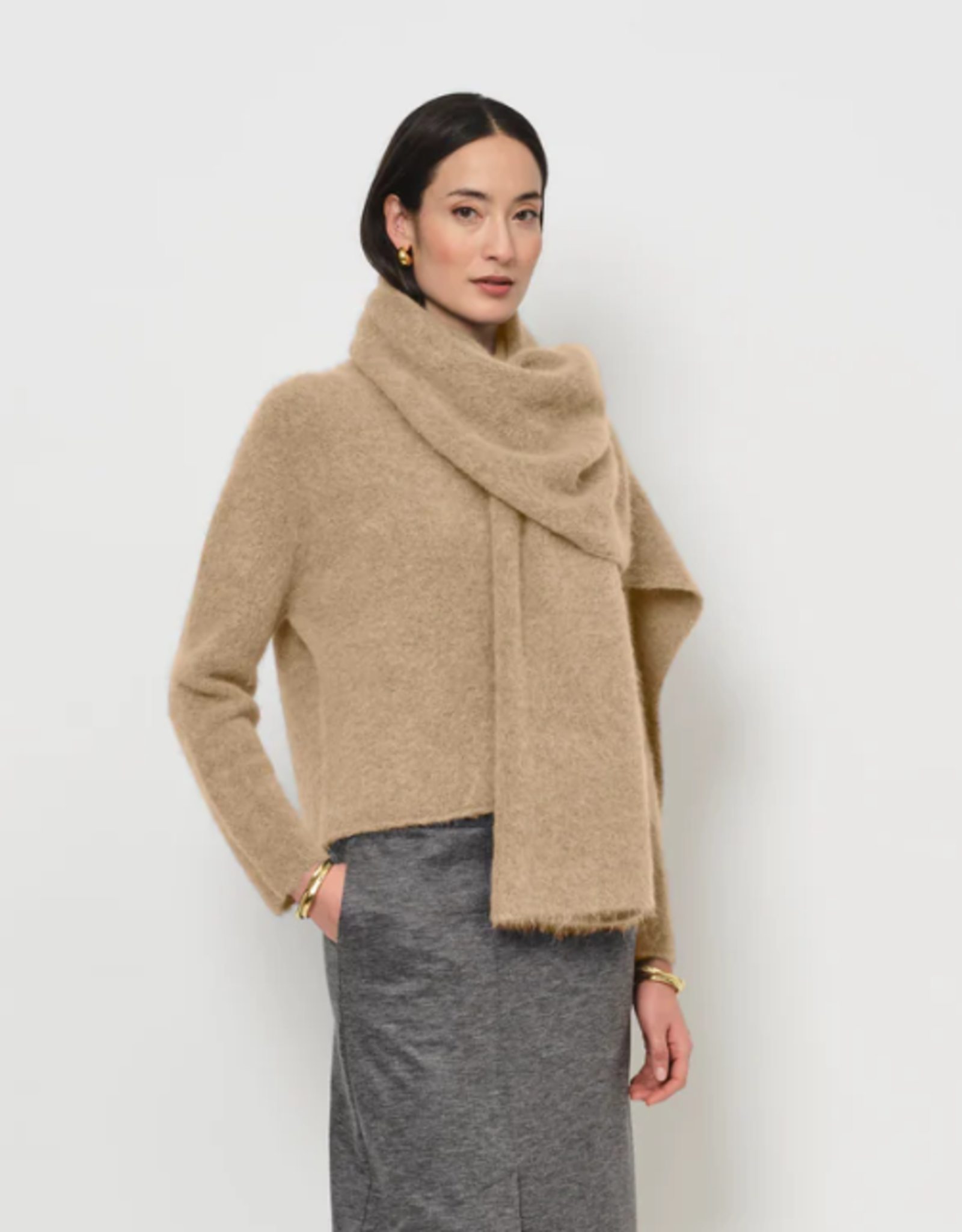 LaSalle Shawl Alpaca Sand
