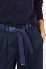 Marc Aurel Pantalon Wijd Satijn Navy