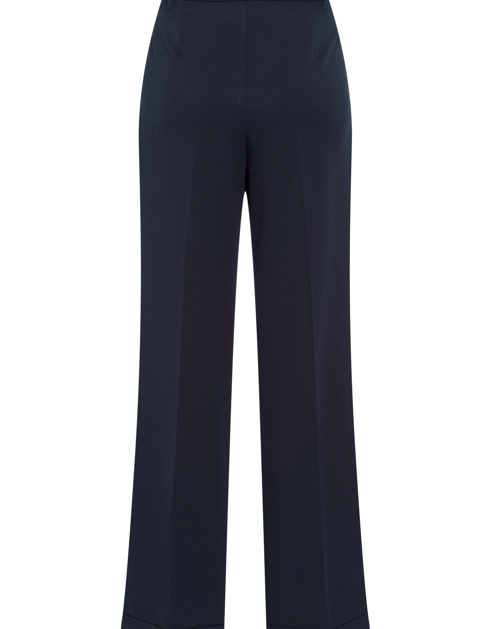 Marc Aurel Pantalon Bandplooi Met Omslag Navy