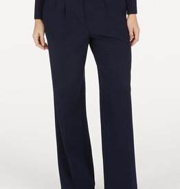 Marc Aurel Pantalon Bandplooi Met Omslag Navy