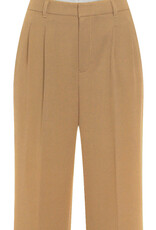 Marc Aurel Pantalon Bandplooi Met Omslag Beige