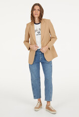 Marc Aurel Blazer Lang Getailleerd Beige