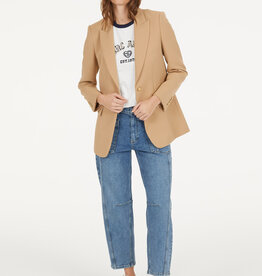 Marc Aurel Blazer Lang Getailleerd Beige