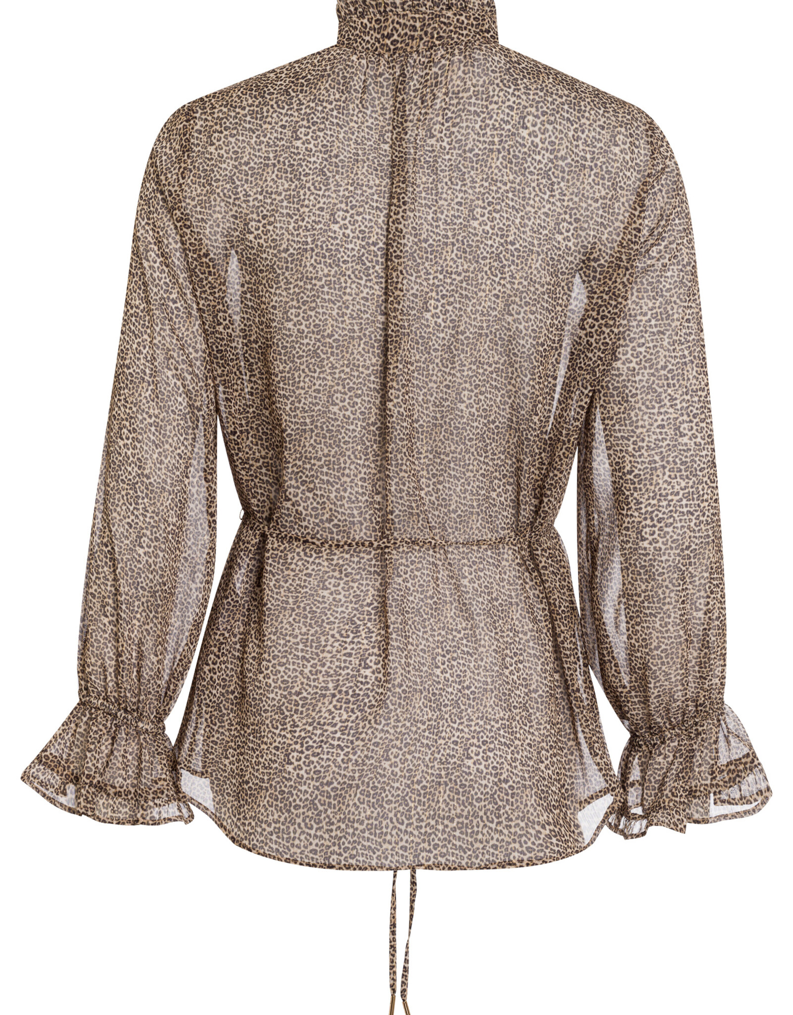 Marc Aurel Blouse Print Camel Zwart