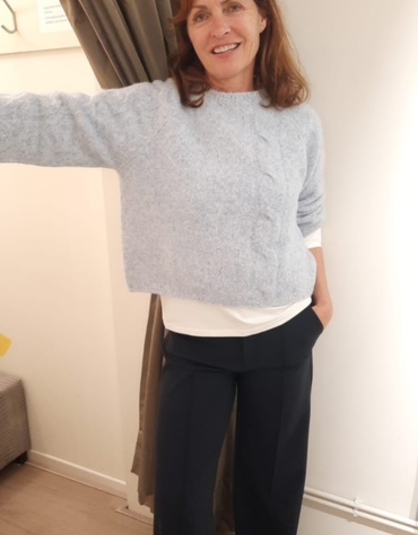 JcSophie Pullover Joy Met Kabel  L Blauw