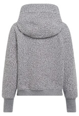 Marc Aurel Boucle Jackje Capuchon Licht grijs