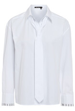 Marc Aurel Blouse Stropdas Wit