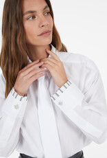 Marc Aurel Blouse Stropdas Wit