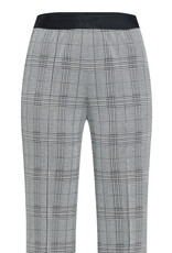 Marc Aurel Pantalon Flared Ruit Grijs