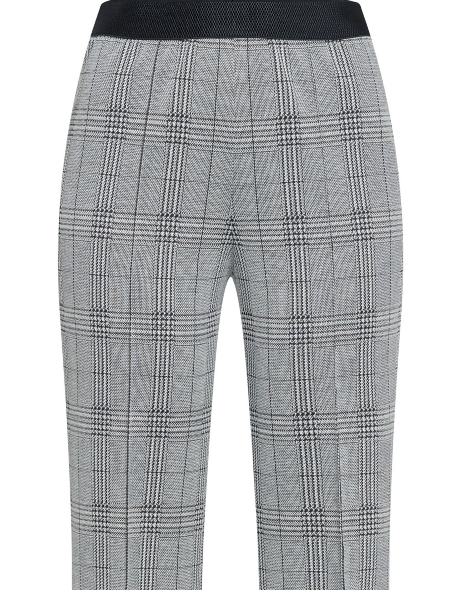 Marc Aurel Pantalon Flared Ruit Grijs