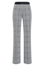 Marc Aurel Pantalon Flared Ruit Grijs